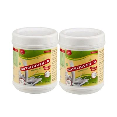 Nutrijuven-D Diabetic Care Powder with Zero Sugar - Vanilla (Pack of 2 x 200 gm) - Diabetes (Fitness)