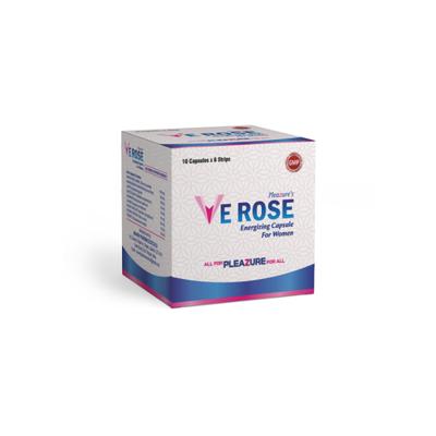 Pleazure's Ve Rose Energizing Capsule - Women 60's - Sexual Healthcare