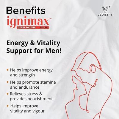 Vedistry Ignimax Desire Booster Tablet 60's - Pure Herbs