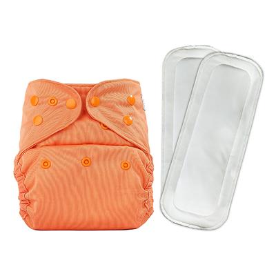 Bumberry Reusable Diaper Cover (2-36 Months) with 2 Wet Free Inserts - Scarlet - Diapers & Wipes