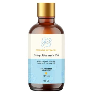 Essentia Extracts Pure Cold Pressed Baby Massage Oil 100 ml - Massage Oils