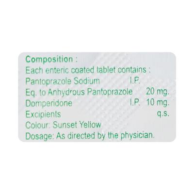 PANTOZEE DM Tablet 10's - Ulcer/Reflux/Flatulence-Aaa