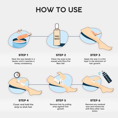 Rica Brazilian Wax Beads - Black 800 gm - Shaving & Hair Removal