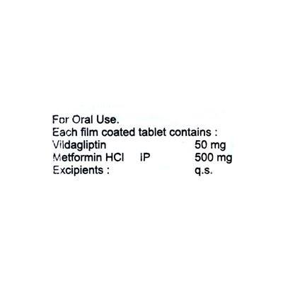 VILTIME M 500mg Tablet 15's - Diabetes-Ant