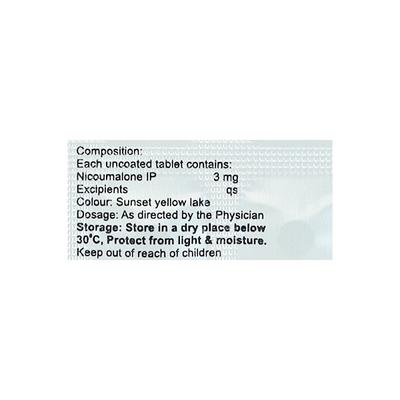 NICOMALOM 3 Tablet 30's - Blood Clot-Ant