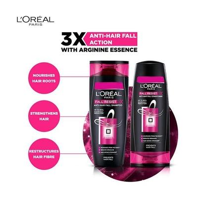 L'Oreal Paris Fall Resist 3X Anti-Hair Fall Shampoo 175 ml - Shampoos