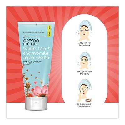 Aroma Magic Face Wash - White Tea & Chamomile 100 ml - Face Wash & Cleansers