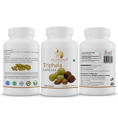 Goldenacacia Herrbals Triphala 500 mg Capsule 90's - Pure Herbs