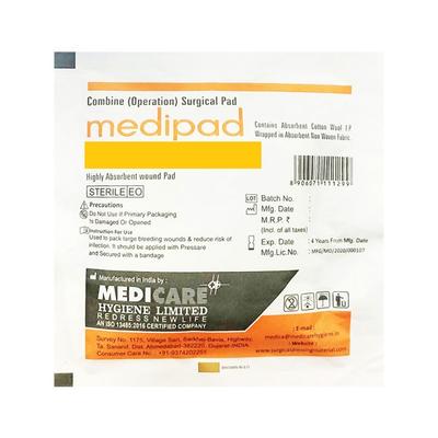Medica Medipad Combine (Operation) Surgical Pad 10 cm x 20 cm 20's - Bandages & Dressings