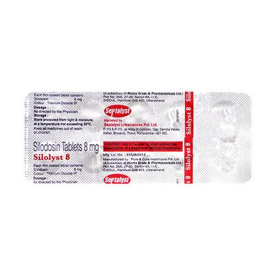 SILOLYST 8mg Tablet 10's - Bladder And Prostate Disorders-Dru