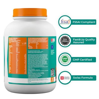 Fast&Up Mass Gainer Protein Powder - Chocolate Flavour 3000 gm - Whey Proteins