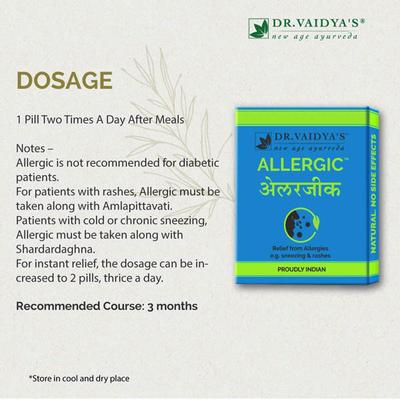 Dr. Vaidya's Allergic Pills (Pack of 3 x 24's) - Speciality Medicines