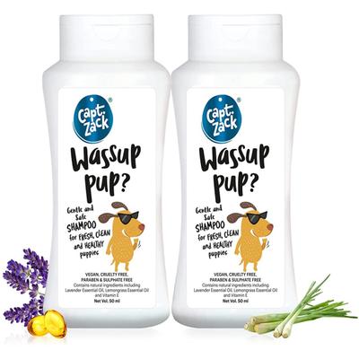 Capt. Zack Wassup Pup Gentle Shampoo (Pack of 2 x 50 ml) 1's - Pet Grooming