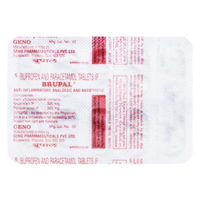 Brupal Tablet 10'S - Pain relief-Nsa