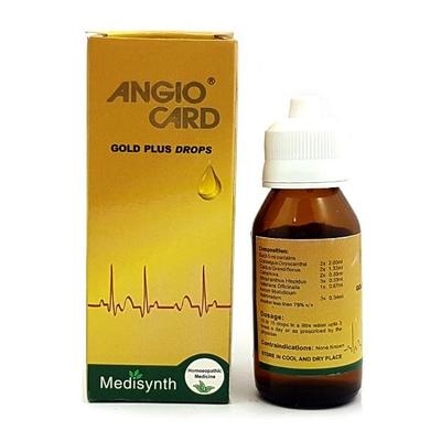 Medisynth Angio Card Gold Plus Drops 30 ml - Homeopathic Drops