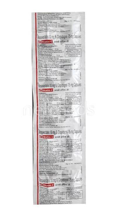 Ibstatin C 10/75mg Capsule 10'S - High Cholesterol-Dys