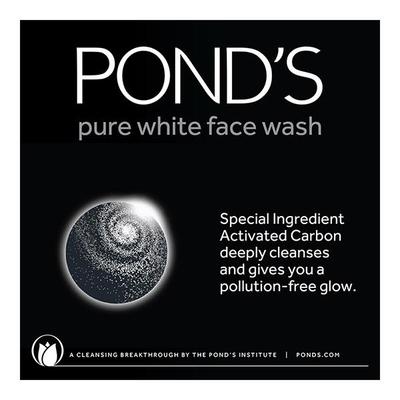 POND'S Pure White Anti Pollution Face Wash 50 gm - Face Wash & Cleansers