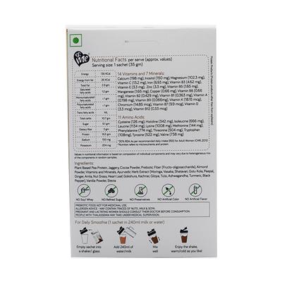 &Me Women's Daily Protein & Wellness Shake Powder - Choco Almond (Pack of 9 x 16.5 gm) - Health Products