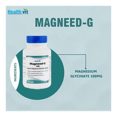HealthVit Magnesium Glycinate 100 mg Capsule 60's - Calcium And Minerals