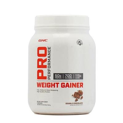 GNC Pro Performance Weight Gainer Powder - Double Chocolate Flavour 2.5 lb - Weight Gain