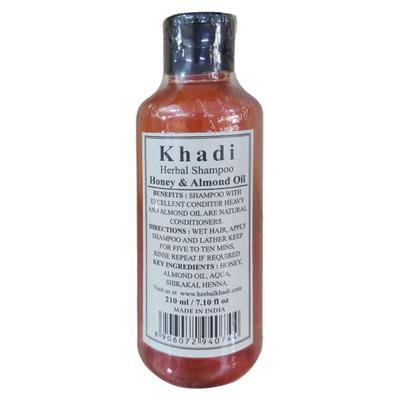 Khadi Herbal Shampoo - Honey and Almond Oil 210 ml - Shampoos