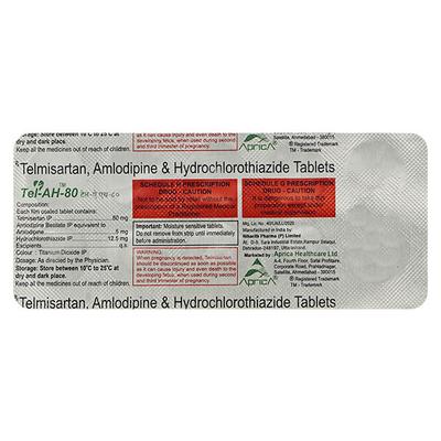 TEL AH 80mg Tablet 10'S - Hypertension-Ang