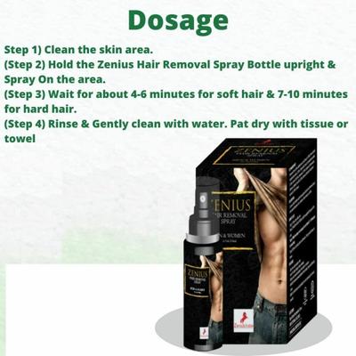 Zenius Hair Removal Spray for Men & Women 100 ml - Personal Care (Ayush)