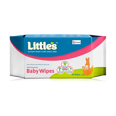 Littles Soft Cleansing Baby Wipes 30's - Diapers & Wipes