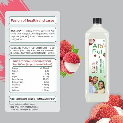 Axiom Alofrut Litchi Aloevera Juice 1 ltr - Ayurvedic Juices