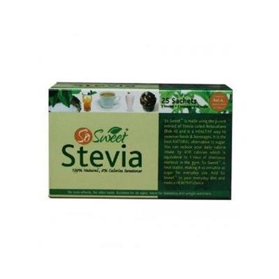 SO Sweet 100% Natural Sweetener Sachet 25's - Sugar Substitute