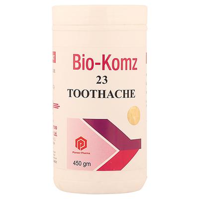 Pioneer Bio Komz 23 Toothache Tablets 450 gm - Speciality Medicine