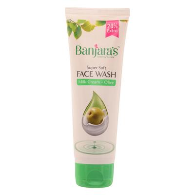 Banjaras Face Wash - Milk Cream Olive 100 ml - Face Wash & Cleansers