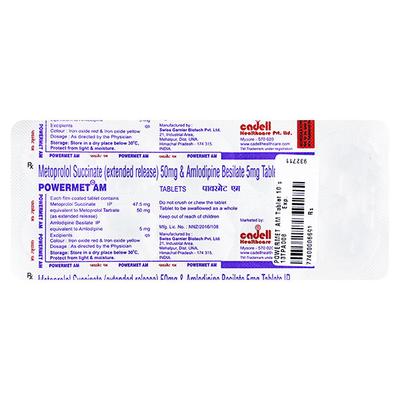 POWERMET AM Tablet 10's - Hypertension-Bet