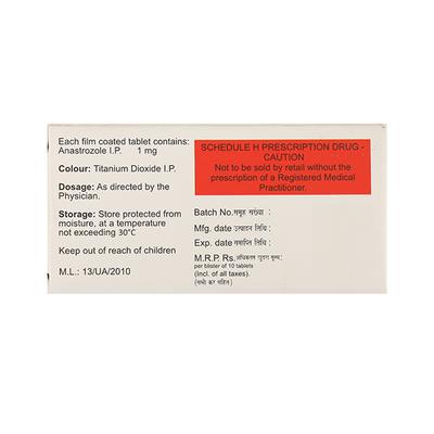 ANASTRONAT 1mg Tablet 10's - Cancer Oncology-Hor