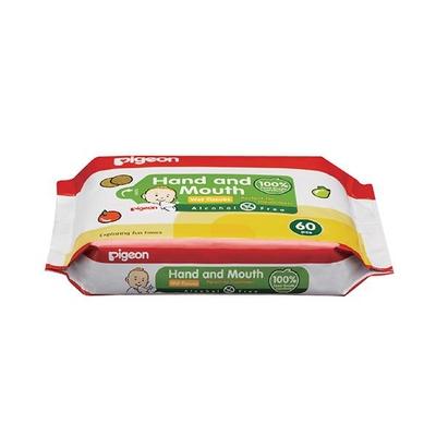 Pigeon Hand and Mouth Wipes 2-in-1 60's - Diapers & Wipes