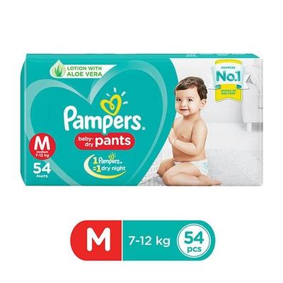 Pampers Baby-Dry Pants (M) 54's - Diapers & Wipes