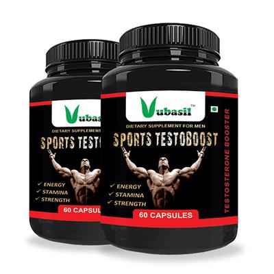 Vubasil Sports Testoboost Capsule (Pack of 2 x 60's) - Workout Essentials