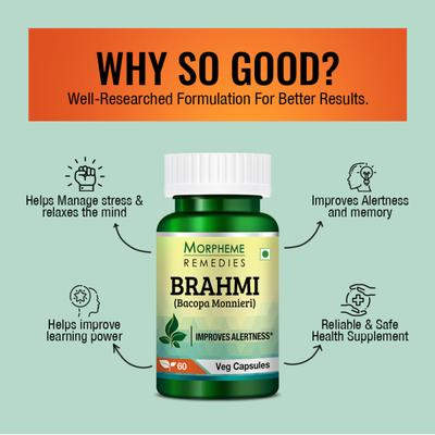 Morpheme Remedies Brahmi (Bacopa Monnieri) Veg Capsule 60's - Vital Health