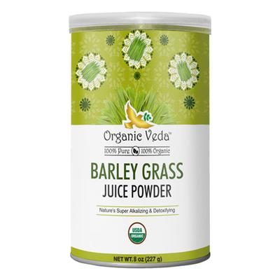 Organic Veda Barley Grass Juice Powder 227 gm - Pure Herbs