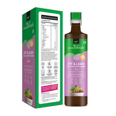 NourishVitals Fit & Lean with 12 Potent Herbs Juice 500 ml - Ayurvedic Juices