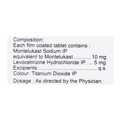 Montewok LC Tablet 10'S - Allergies-Ant