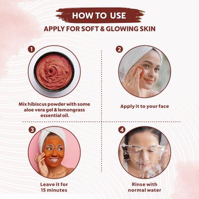 Indus Valley Bio Organic Hair & Skin - Hibiscus 100 gm - Personal Care (Ayush)