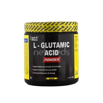 Healthvit Fitness Glutamic Acid Powder 100Gm - Workout Essentials