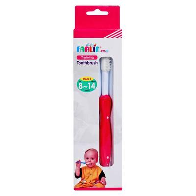 Farlin Training Toothbrush (8 - 14 months) - Red 1's - Baby Oral Care