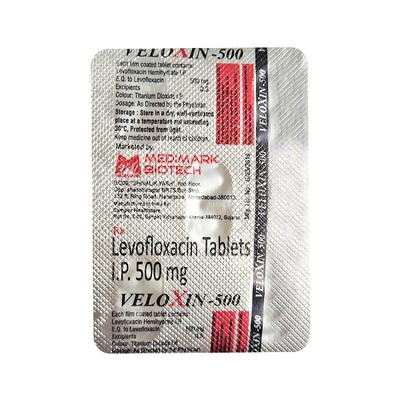 VELOXIN 500 Tablet 5's - Bacterial Infections-Qui
