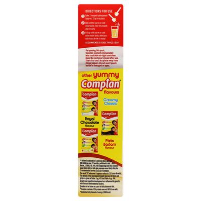Complan Kesar Badam Health Drink Powder 200 gm (Refill Pack) - Kids Nutrition