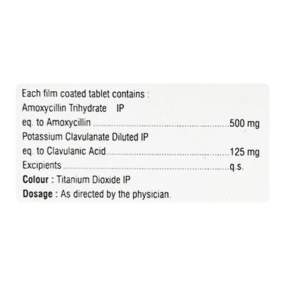 COMBILOX CV 625 Tablet 10's - Bacterial Infections-Pen