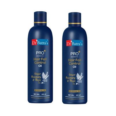 Dr Batra's PRO+ Hair Fall Control Oil (Pack of 2 x 200 ml) - Hair Oils