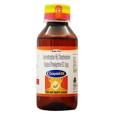 Cozymin DX Sugar Free For Dry Raspy Cough Syrup 100ml - Cough And Cold-Cou