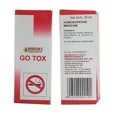 Bakson'S Go Tox Drops 30 ml - Homeopathic Drops